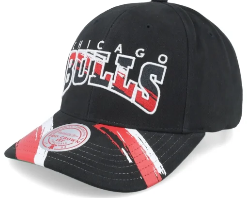 Adjustable-Mitchell & Ness Chicago Bulls Brushed Past Ya Pro Adjustable - Black