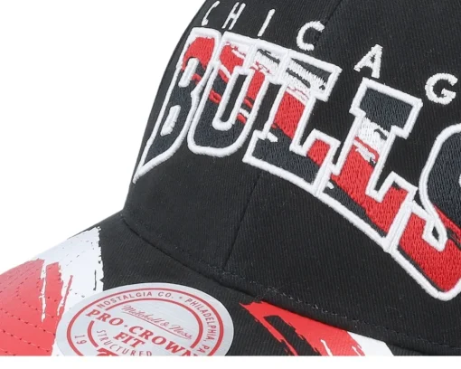 Adjustable-Mitchell & Ness Chicago Bulls Brushed Past Ya Pro Adjustable - Black