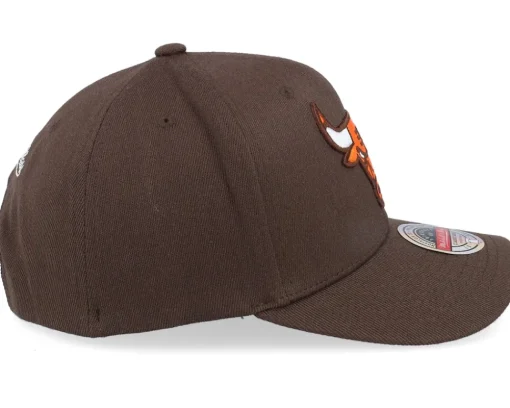 Adjustable-Mitchell & Ness Chicago Bulls Classic Brown/Orange Adjustable -