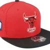 Fitted-Mitchell & Ness Chicago Bulls Coast2coast Red/Black Fitted -