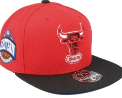 Fitted-Mitchell & Ness Chicago Bulls Coast2coast Red/Black Fitted -