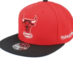 Fitted-Mitchell & Ness Chicago Bulls Coast2coast Red/Black Fitted -