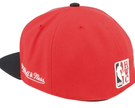 Fitted-Mitchell & Ness Chicago Bulls Coast2coast Red/Black Fitted -