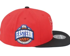 Fitted-Mitchell & Ness Chicago Bulls Coast2coast Red/Black Fitted -