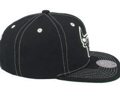 Best Mitchell & Ness Chicago Bulls Contrast Natural Snapback - Black