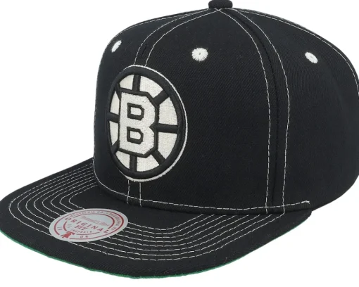 Best Mitchell & Ness Chicago Bulls Contrast Natural Snapback - Black