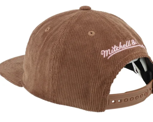 Snapback-Mitchell & Ness Chicago Bulls Corduroy Manchester Deadstock Snapback - Brown