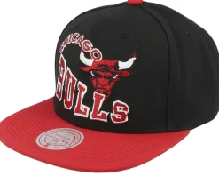 Snapback-Mitchell & Ness Chicago Bulls Crooked Path Snapback - Black