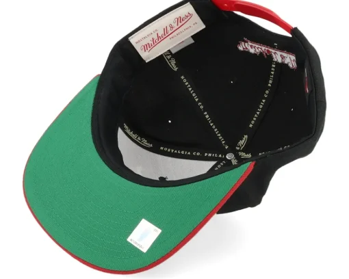 Snapback-Mitchell & Ness Chicago Bulls Crooked Path Snapback - Black