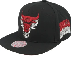Snapback-Mitchell & Ness Chicago Bulls Drop It Black Snapback -