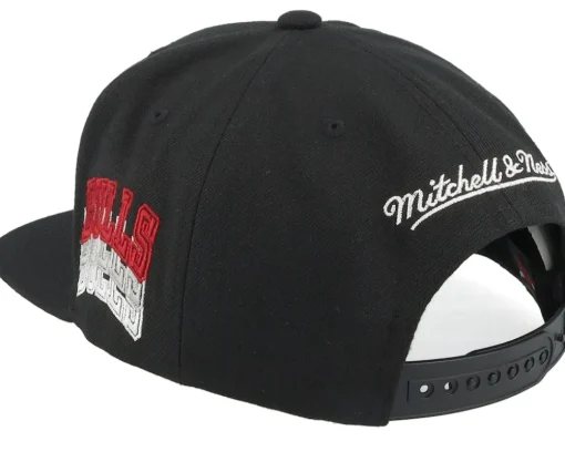 Snapback-Mitchell & Ness Chicago Bulls Drop It Black Snapback -