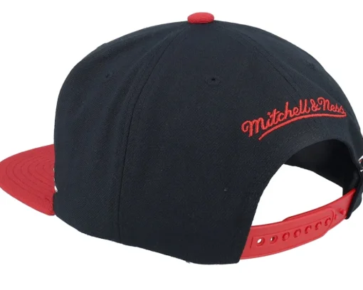 Snapback-Mitchell & Ness Chicago Bulls Life Line Black/Red Snapback -