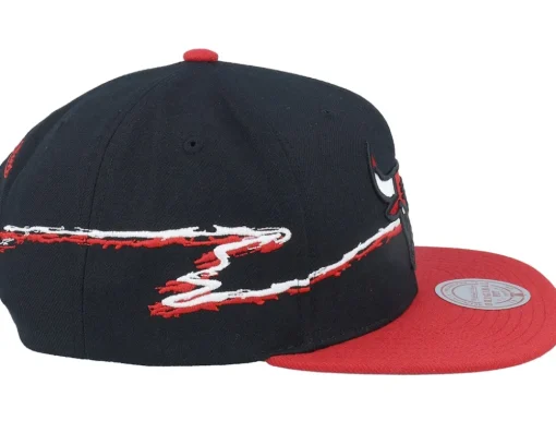 Snapback-Mitchell & Ness Chicago Bulls Life Line Black/Red Snapback -