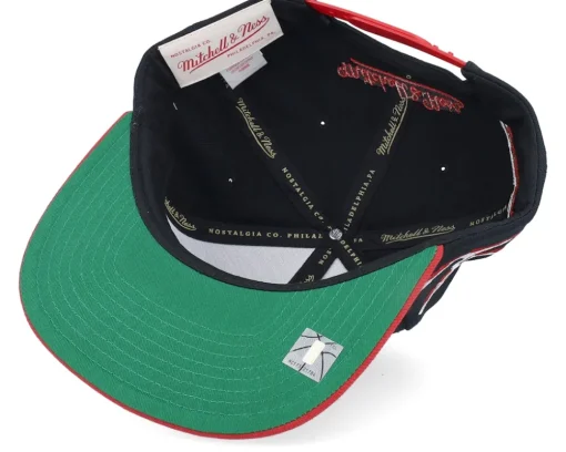 Snapback-Mitchell & Ness Chicago Bulls Life Line Black/Red Snapback -