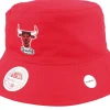 New Mitchell & Ness Chicago Bulls Lifestyle Reversible /Grey Bucket - Red