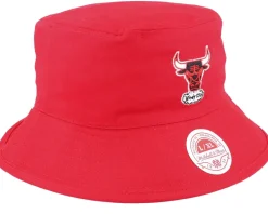 New Mitchell & Ness Chicago Bulls Lifestyle Reversible /Grey Bucket - Red