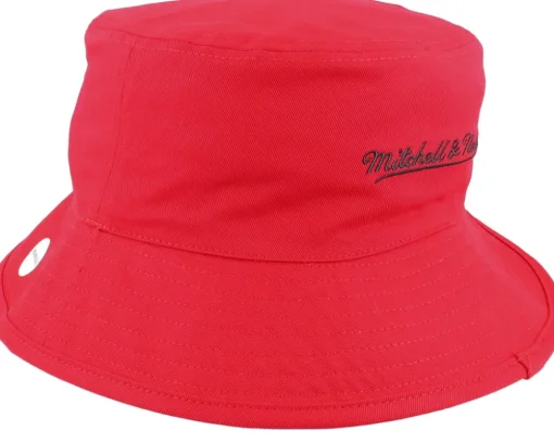 New Mitchell & Ness Chicago Bulls Lifestyle Reversible /Grey Bucket - Red