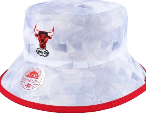 New Mitchell & Ness Chicago Bulls Lifestyle Reversible /Grey Bucket - Red
