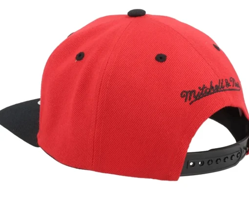 Snapback-Mitchell & Ness Chicago Bulls Monument Red/Black Snapback -