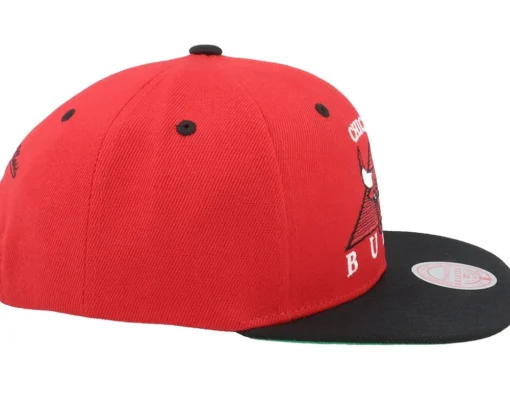 Snapback-Mitchell & Ness Chicago Bulls Monument Red/Black Snapback -