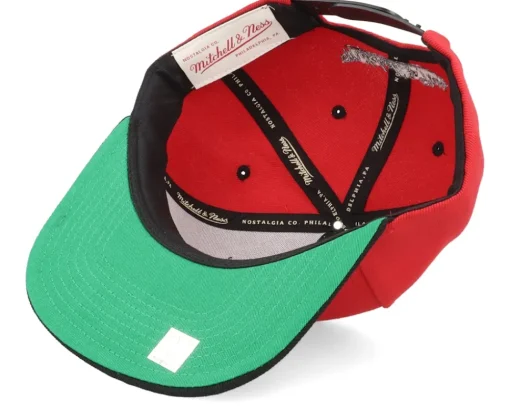 Snapback-Mitchell & Ness Chicago Bulls Monument Red/Black Snapback -