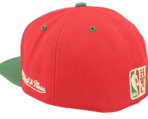 Hot Mitchell & Ness Chicago Bulls Nightmare /Green Fitted - Red