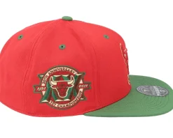Hot Mitchell & Ness Chicago Bulls Nightmare /Green Fitted - Red