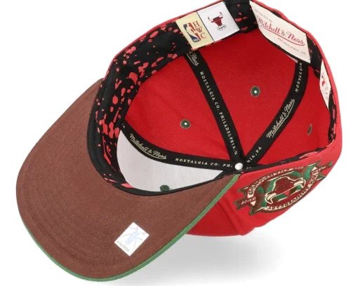 Hot Mitchell & Ness Chicago Bulls Nightmare /Green Fitted - Red