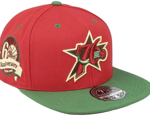 Hot Mitchell & Ness Chicago Bulls Nightmare /Green Fitted - Red