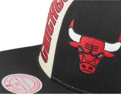 Snapback-Mitchell & Ness Chicago Bulls Pop Panel Off White/Black Snapback - Black, Beige