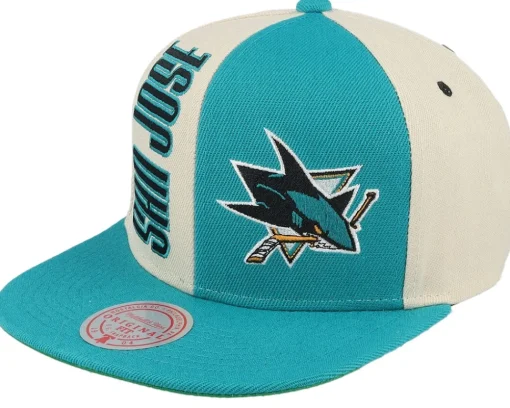 Snapback-Mitchell & Ness Chicago Bulls Pop Panel Off White/Black Snapback - Black, Beige