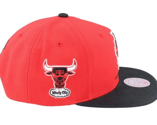 Best Mitchell & Ness Chicago Bulls Team Insider Red/Black Snapback -