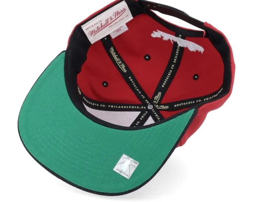 Snapback-Mitchell & Ness Chicago Bulls Transcript /Black Snapback - Red
