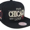 Sale Mitchell & Ness Chicago Bulls With Love Snapback - Black