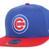 Snapback-47 Brand Chicago Cubs Sure Shot 2 Tone Blue/Red Snapback -