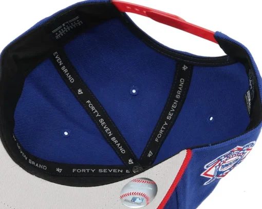 Snapback-47 Brand Chicago Cubs Sure Shot 2 Tone Blue/Red Snapback -