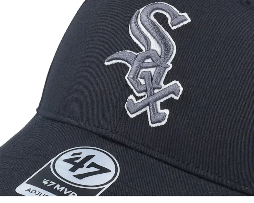 Adjustable-47 Brand Chicago White Sox Freeform Snap Mvp Adjustable - Black