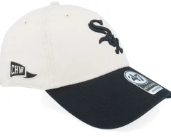 Dad Cap-47 Brand Chicago White Sox MLB Stand 47 Clean Up Bone/Black Dad Cap -
