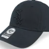 Dad Cap-47 Brand Chicago White Sox Clean Up Black Adjustable -