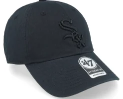 Dad Cap-47 Brand Chicago White Sox Clean Up Black Adjustable -