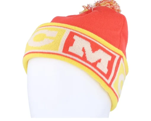 Hot CCM China Flag Knit Team Red Pom -