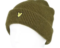 Outlet Lyle & Scott Chunky Beanie Olive Cuff - Green