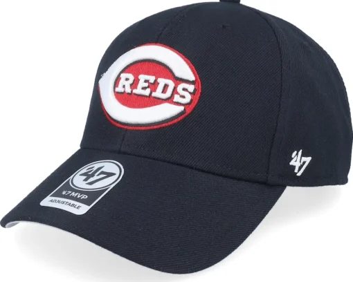 Adjustable-47 Brand Cincinnati Reds Mvp Black Adjustable -
