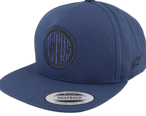 Motor-Alpinestars Circle Navy/Black Snapback - Blue