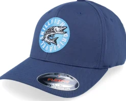 New Skillfish Cirkel Grisjävel Wooly Combed Navy Flexfit -