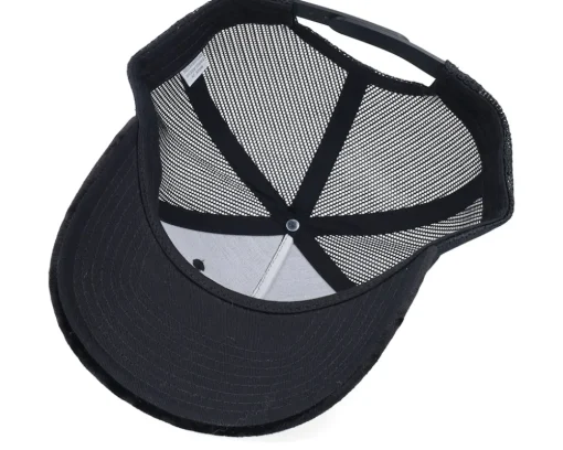 Velvet Caps-Iconic Classic Car & City Landscape Patch Velvet Black -