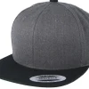 Online Yupoong Classic Charcoal/Black Snapback - Grey