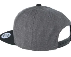 Online Yupoong Classic Charcoal/Black Snapback - Grey