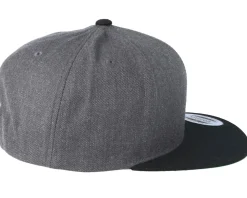 Online Yupoong Classic Charcoal/Black Snapback - Grey