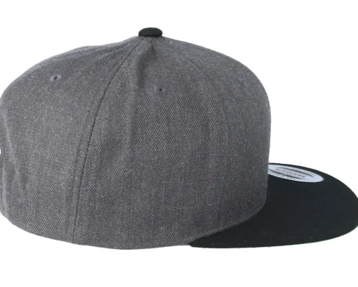 Online Yupoong Classic Charcoal/Black Snapback - Grey